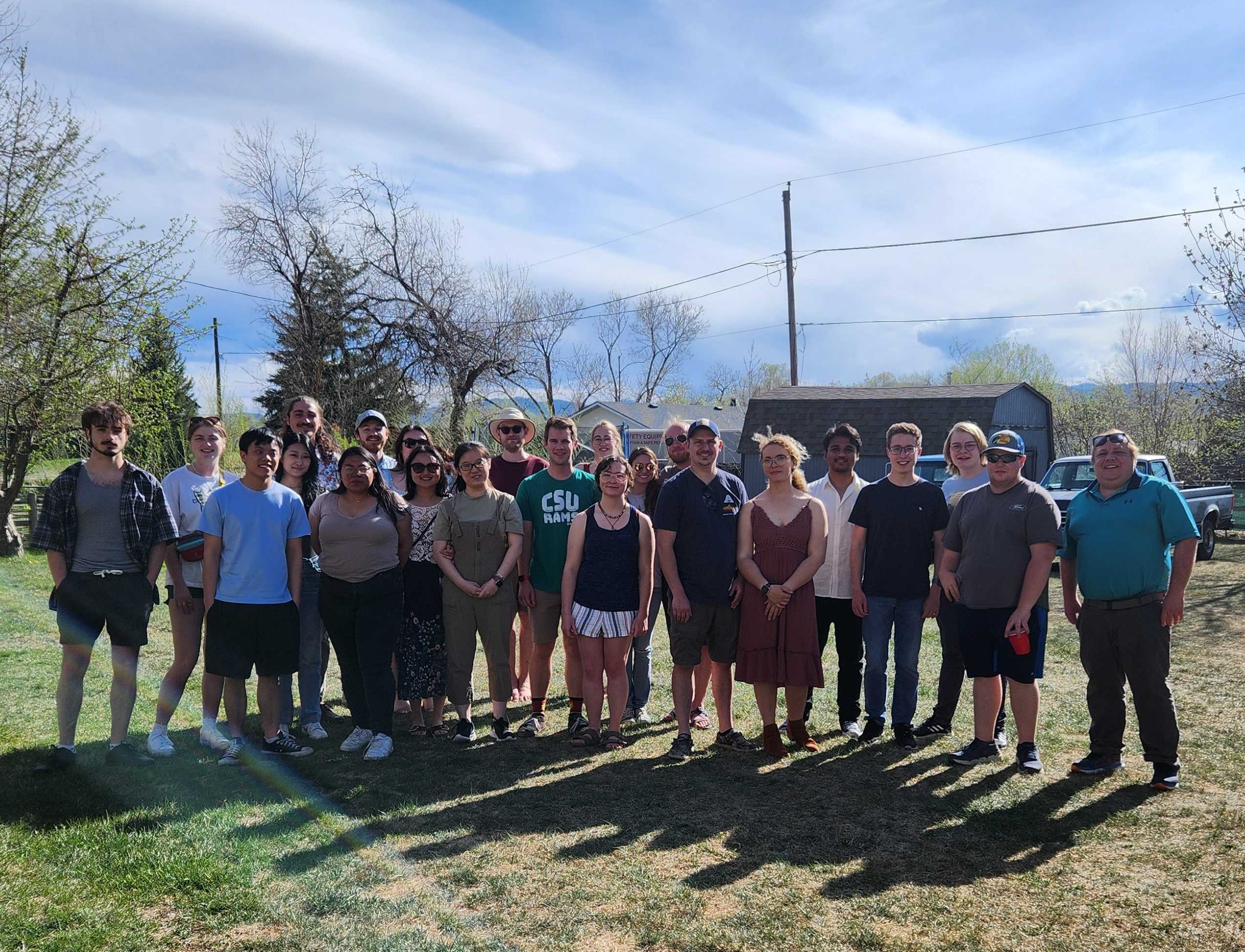 NUILab members outdoors on the Colorado State University campus.